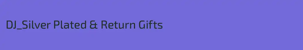 DJ_Silver Plated & Return Gifts